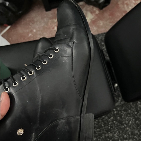 Black Leather Women’s Boots - Picture 2 of 3